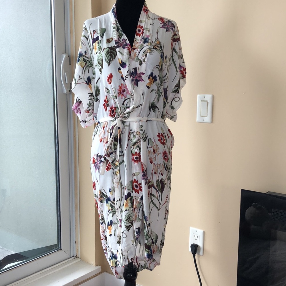 DRESS FORUM Kimono Dress with Waist belt